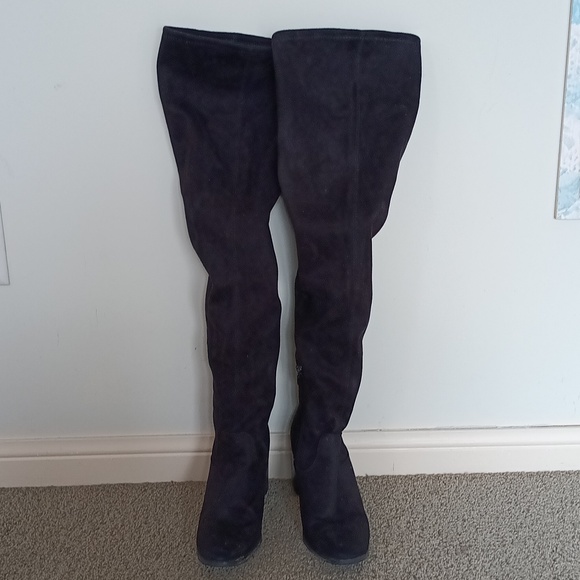 Revamped by Sirens Black Over-the-Knee Boots ❤️ - Picture 2 of 7